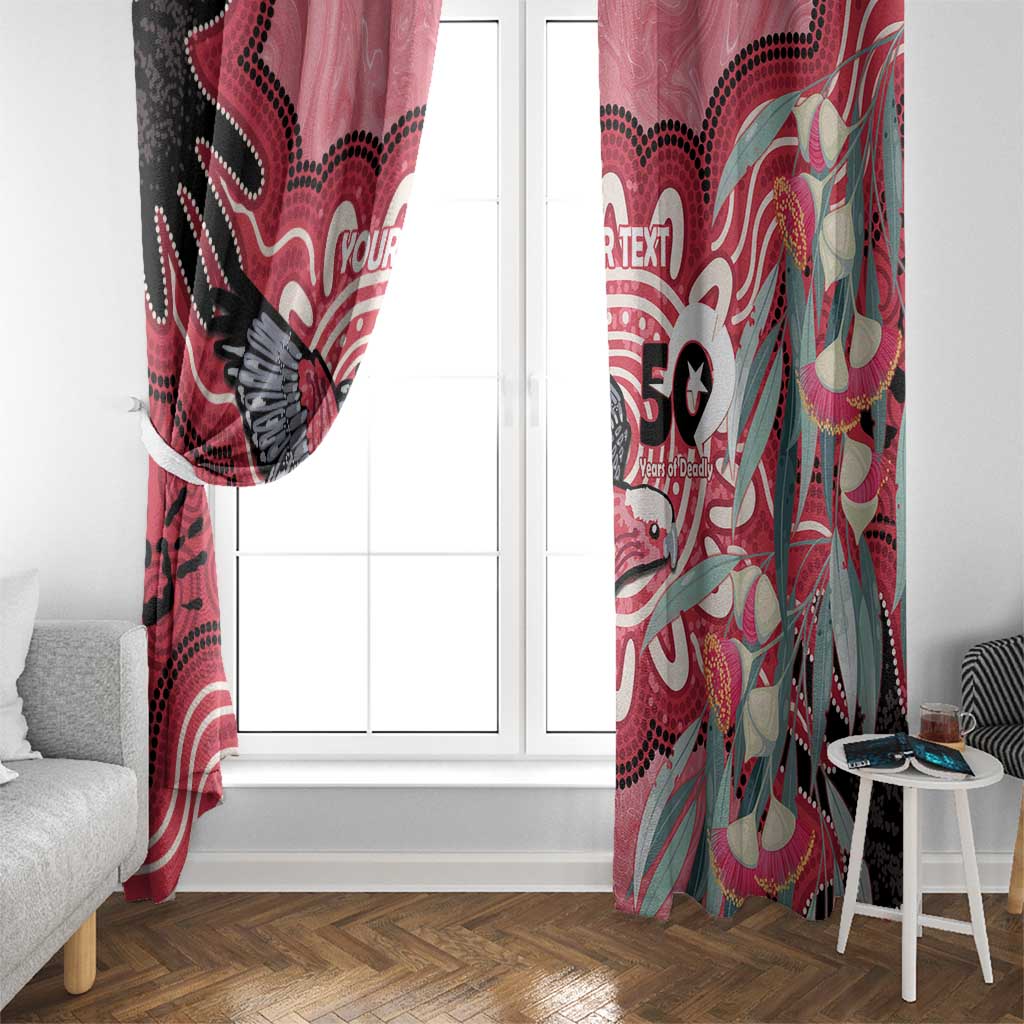 Personalised Australia Galah NAIDOC Week 2026 Window Curtain 50 Years of Deadly Aboriginal Art