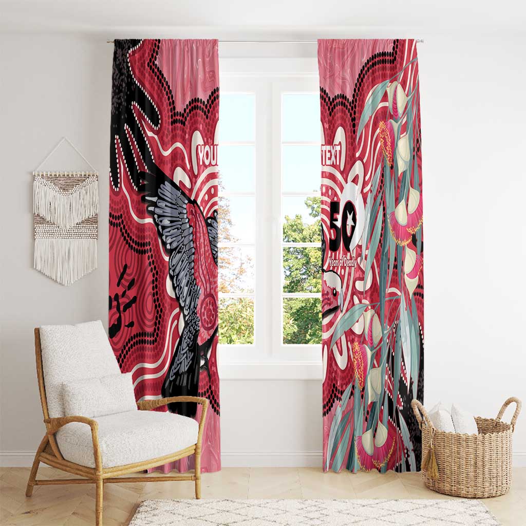 Personalised Australia Galah NAIDOC Week 2026 Window Curtain 50 Years of Deadly Aboriginal Art