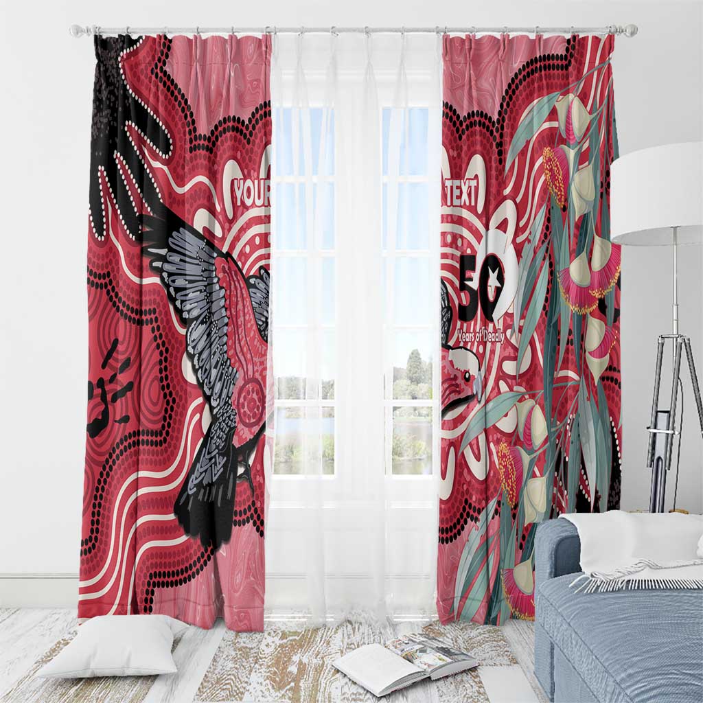Personalised Australia Galah NAIDOC Week 2026 Window Curtain 50 Years of Deadly Aboriginal Art