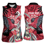 Personalised Australia Galah NAIDOC Week 2026 Women Sleeveless Polo Shirt 50 Years of Deadly Aboriginal Art