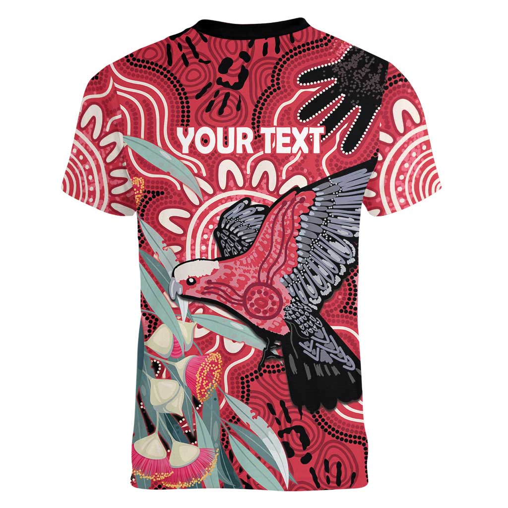 Personalised Australia Galah NAIDOC Week 2026 Women V-Neck T-Shirt 50 Years of Deadly Aboriginal Art