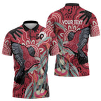 Personalised Australia Galah NAIDOC Week 2026 Zipper Polo Shirt 50 Years of Deadly Aboriginal Art
