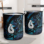 Hei Matau New Zealand Matariki Laundry Basket NZ Fish Hook Maori Art