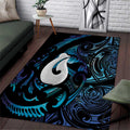 Hei Matau New Zealand Matariki Area Rug NZ Fish Hook Maori Art