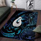 Hei Matau New Zealand Matariki Area Rug NZ Fish Hook Maori Art