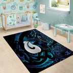 Hei Matau New Zealand Matariki Area Rug NZ Fish Hook Maori Art