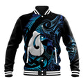 Hei Matau New Zealand Matariki Baseball Jacket NZ Fish Hook Maori Art