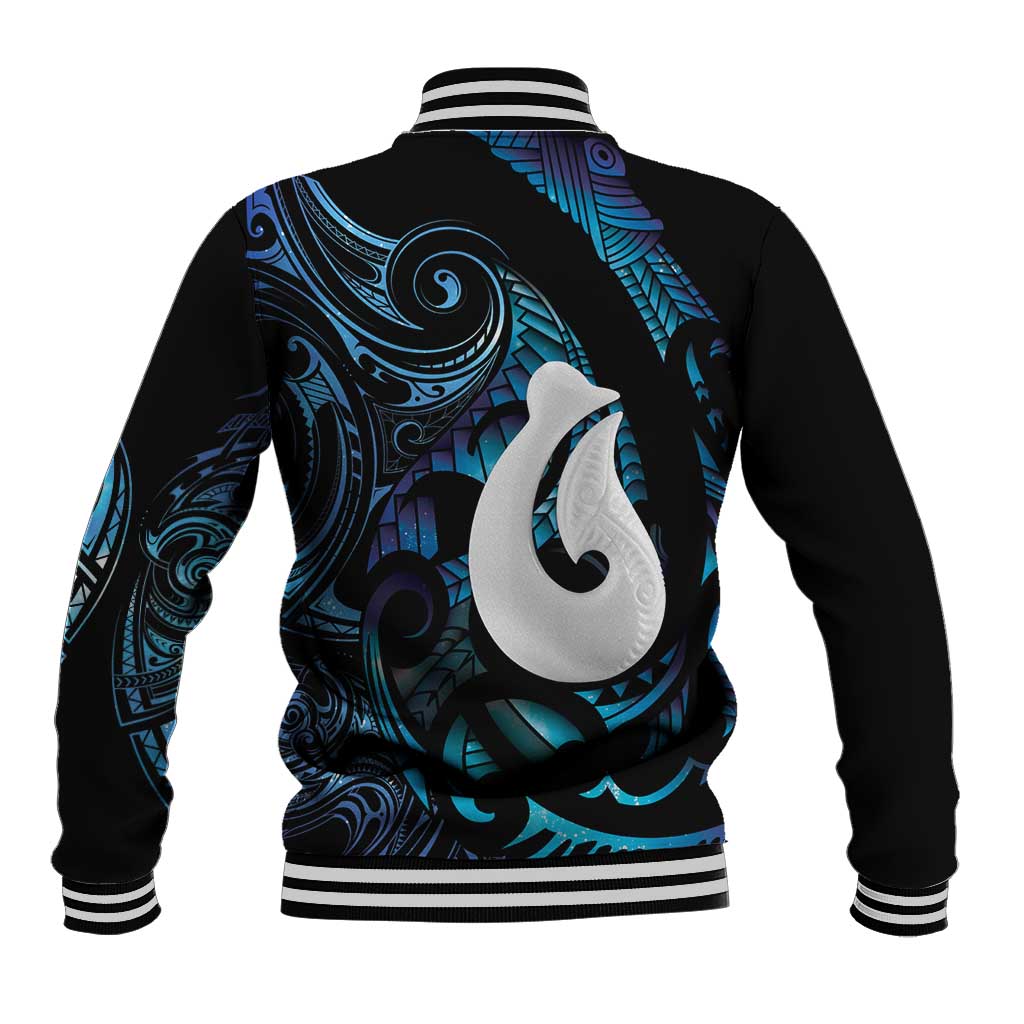 Hei Matau New Zealand Matariki Baseball Jacket NZ Fish Hook Maori Art