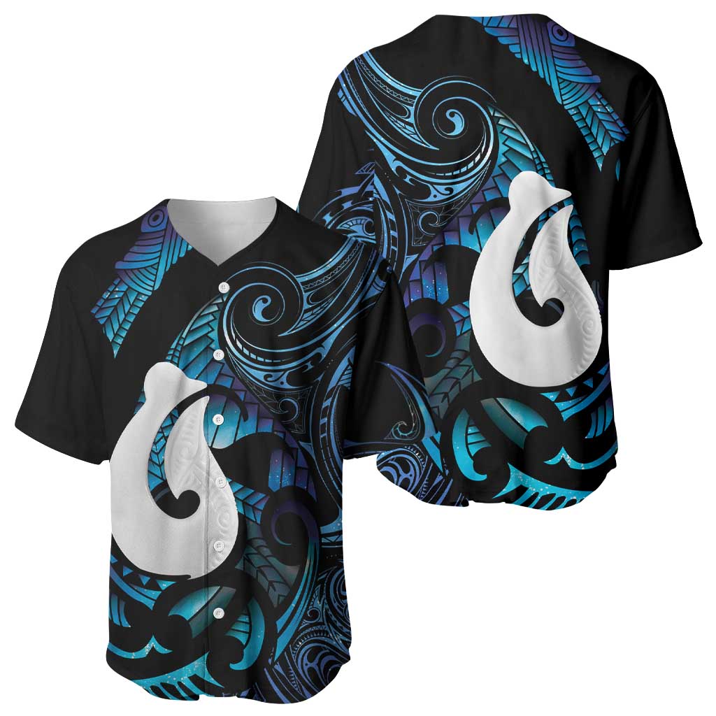 Hei Matau New Zealand Matariki Baseball Jersey NZ Fish Hook Maori Art