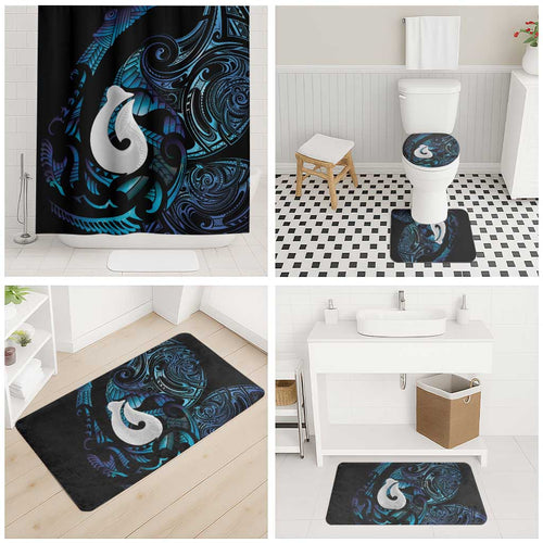 Hei Matau New Zealand Matariki Bathroom Set NZ Fish Hook Maori Art