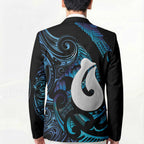 Hei Matau New Zealand Matariki Blazer NZ Fish Hook Maori Art