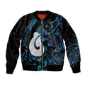 Hei Matau New Zealand Matariki Bomber Jacket NZ Fish Hook Maori Art