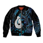 Hei Matau New Zealand Matariki Bomber Jacket NZ Fish Hook Maori Art