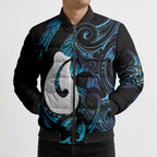 Hei Matau New Zealand Matariki Bomber Puffer Jacket NZ Fish Hook Maori Art