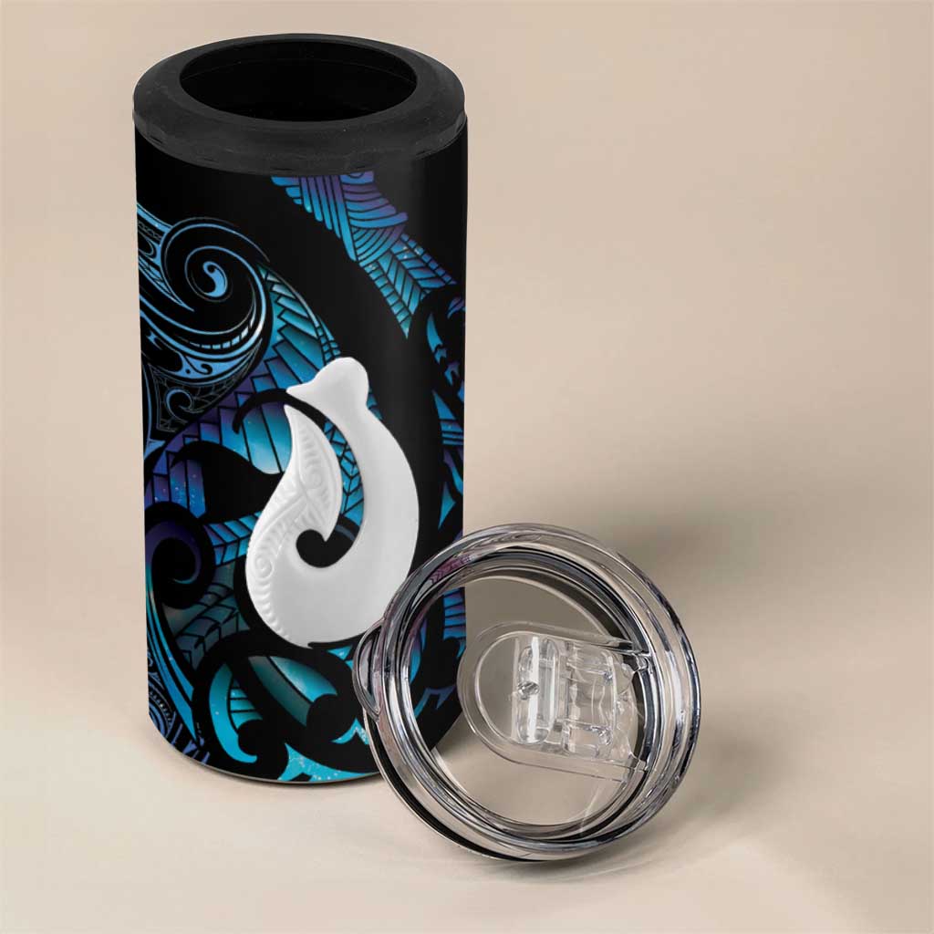 Hei Matau New Zealand Matariki 4 in 1 Can Cooler Tumbler NZ Fish Hook Maori Art