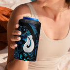 Hei Matau New Zealand Matariki 4 in 1 Can Cooler Tumbler NZ Fish Hook Maori Art