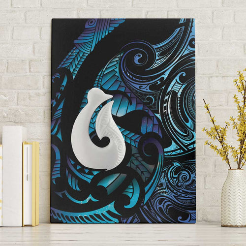 Hei Matau New Zealand Matariki Canvas Wall Art NZ Fish Hook Maori Art
