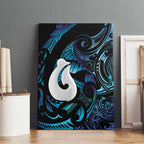 Hei Matau New Zealand Matariki Canvas Wall Art NZ Fish Hook Maori Art