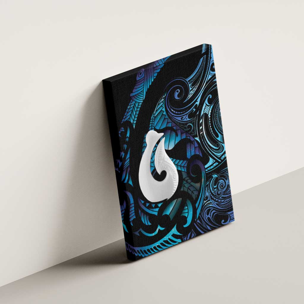 Hei Matau New Zealand Matariki Canvas Wall Art NZ Fish Hook Maori Art