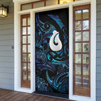Hei Matau New Zealand Matariki Door Cover NZ Fish Hook Maori Art