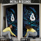 Hei Matau New Zealand Matariki Door Cover NZ Fish Hook Maori Art
