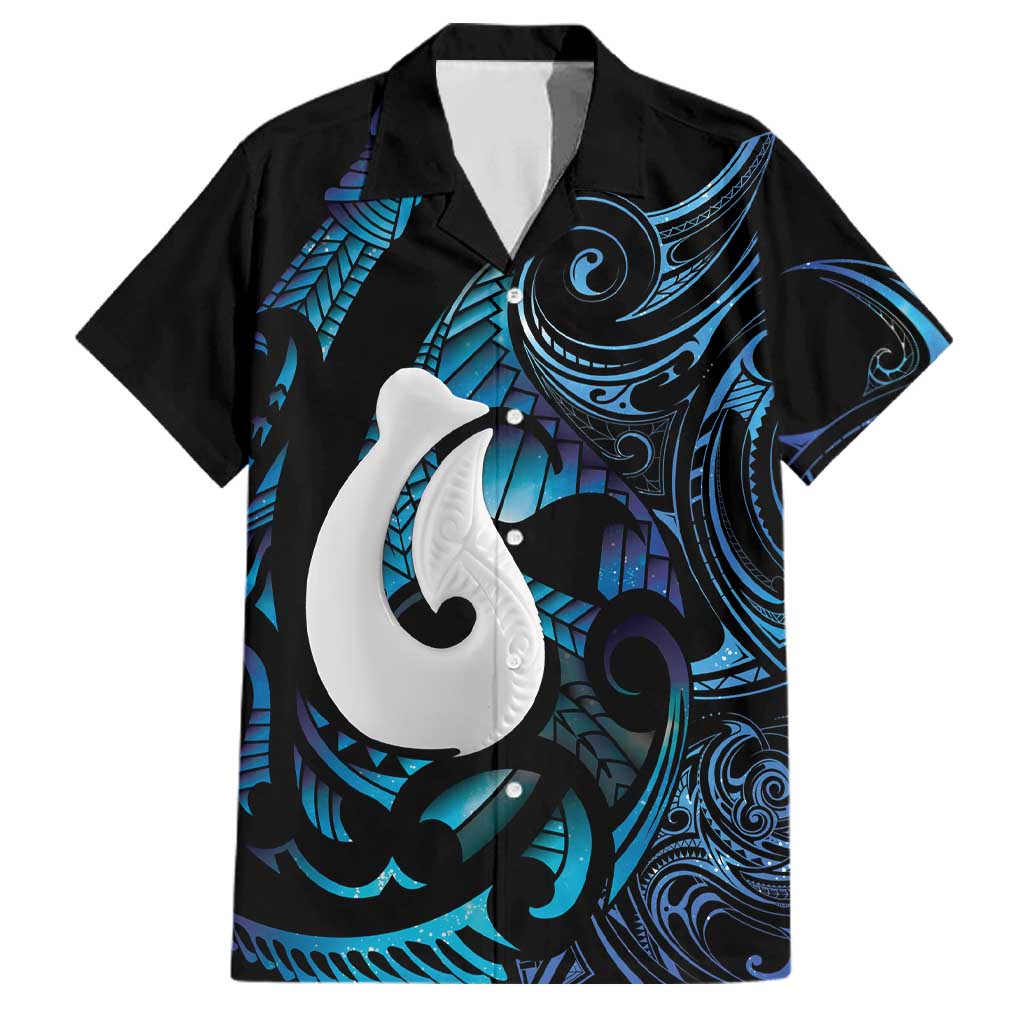 Hei Matau New Zealand Matariki Family Matching Off Shoulder Maxi Dress and Hawaiian Shirt NZ Fish Hook Maori Art