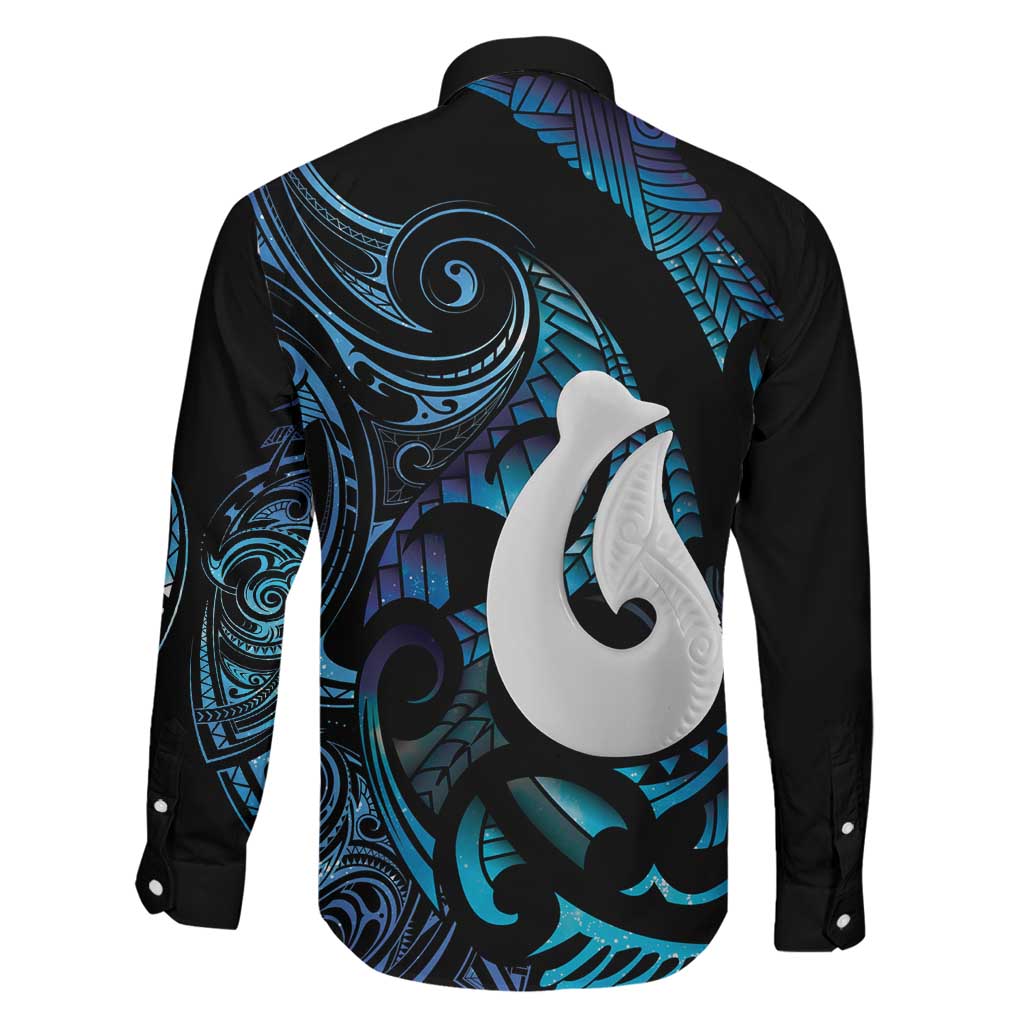 Hei Matau New Zealand Matariki Family Matching Puletasi and Hawaiian Shirt NZ Fish Hook Maori Art