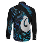 Hei Matau New Zealand Matariki Family Matching Summer Maxi Dress and Hawaiian Shirt NZ Fish Hook Maori Art