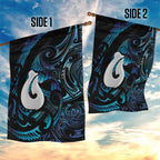 Hei Matau New Zealand Matariki Garden Flag NZ Fish Hook Maori Art