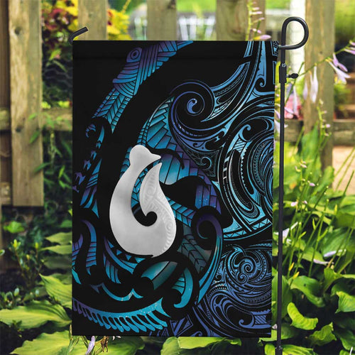 Hei Matau New Zealand Matariki Garden Flag NZ Fish Hook Maori Art