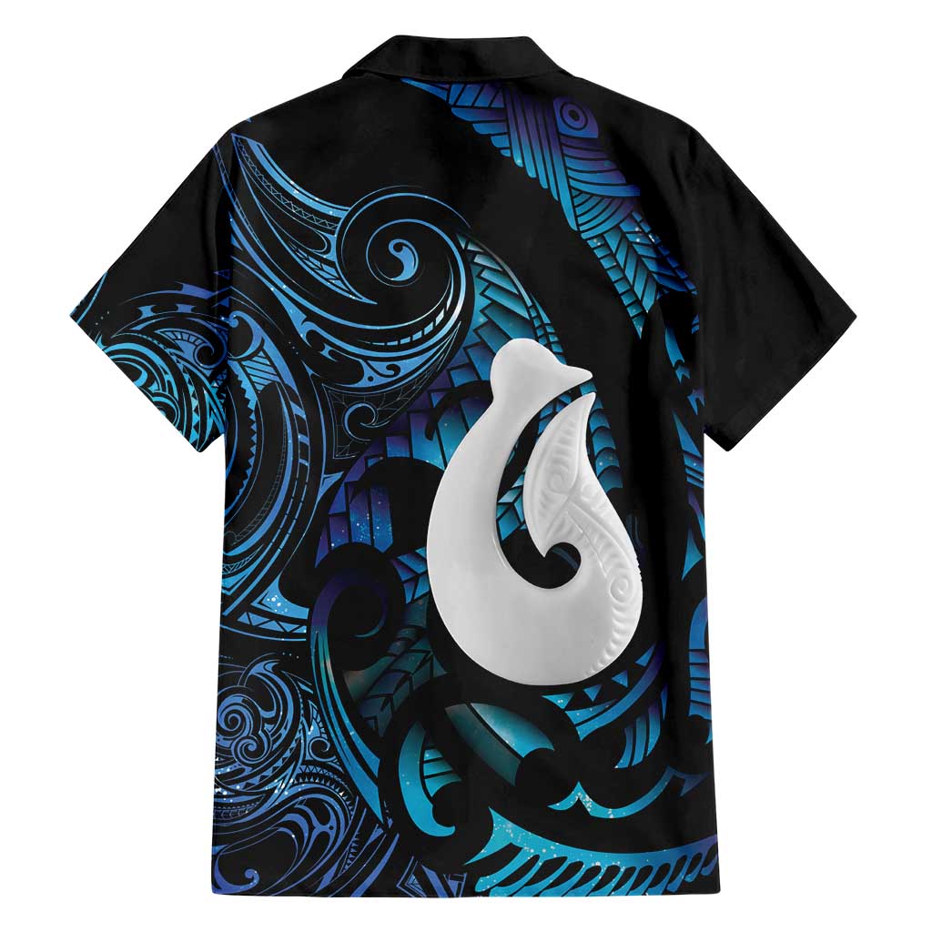 Hei Matau New Zealand Matariki Hawaiian Shirt NZ Fish Hook Maori Art