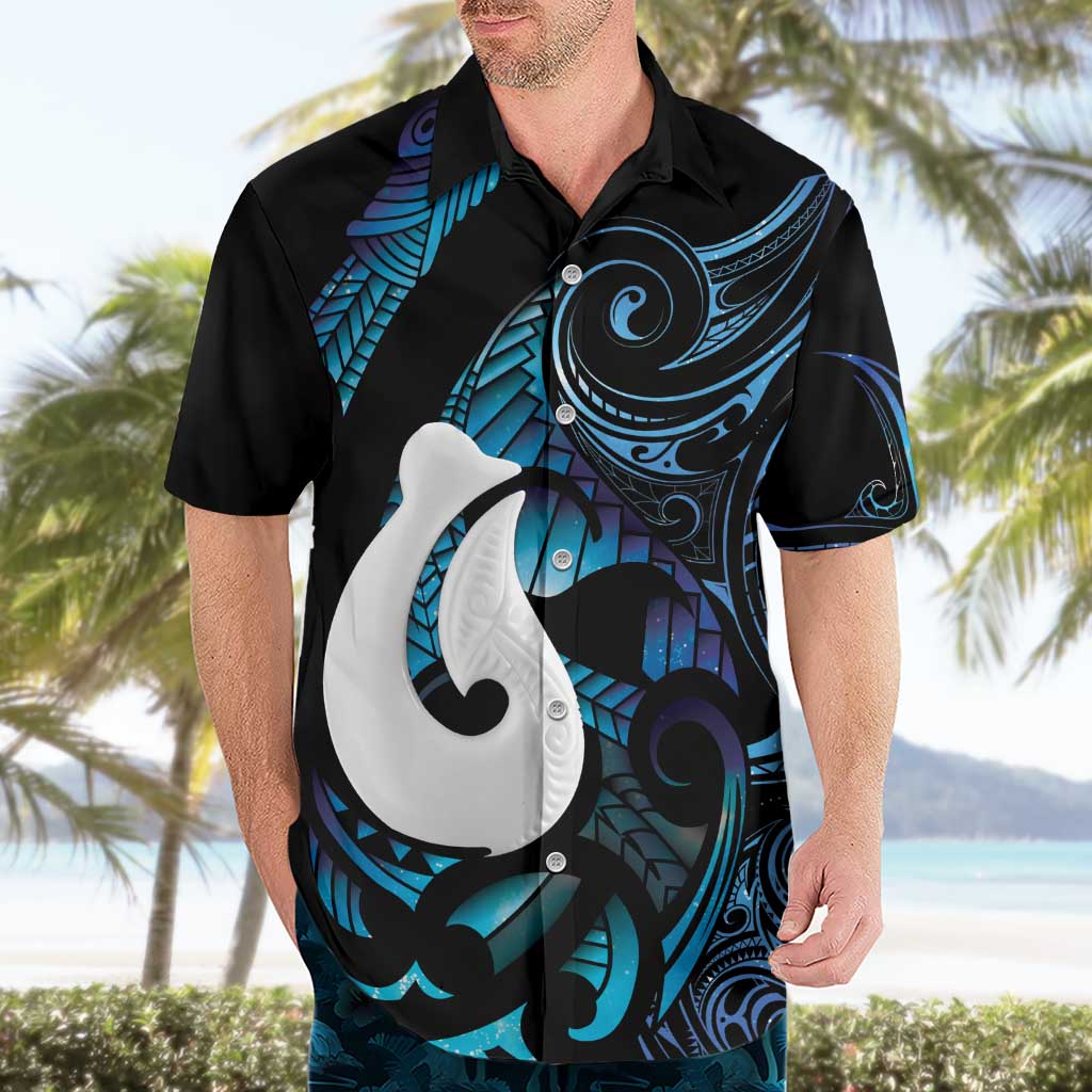 Hei Matau New Zealand Matariki Hawaiian Shirt NZ Fish Hook Maori Art