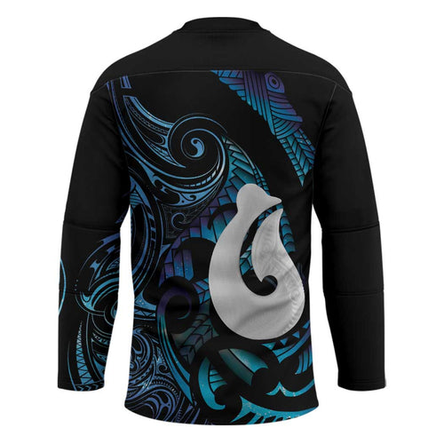 Hei Matau New Zealand Matariki Hockey Jersey NZ Fish Hook Maori Art