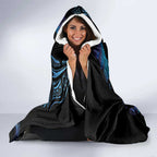 Hei Matau New Zealand Matariki Hooded Blanket NZ Fish Hook Maori Art