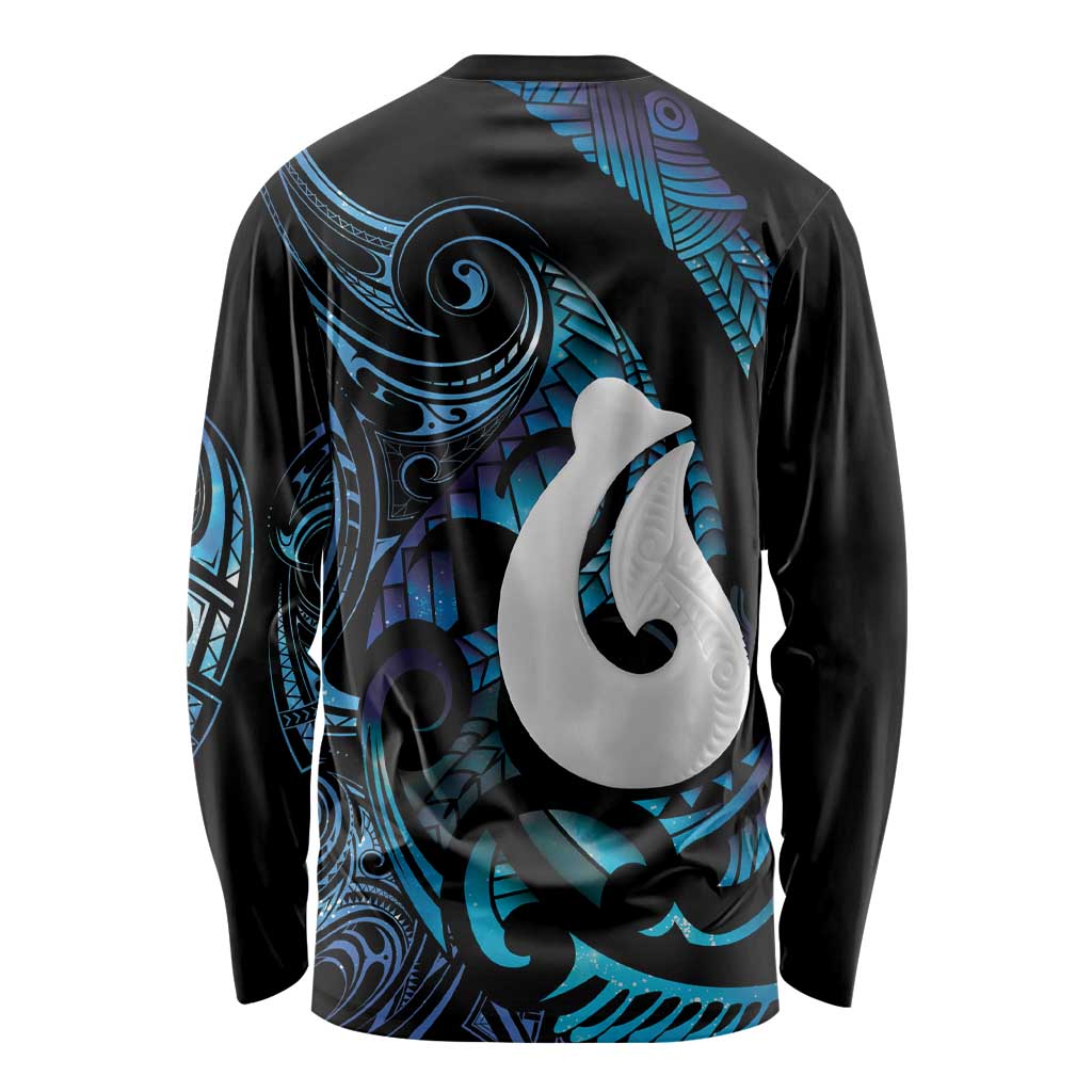 Hei Matau New Zealand Matariki Long Sleeve Shirt NZ Fish Hook Maori Art