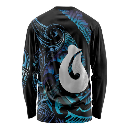 Hei Matau New Zealand Matariki Long Sleeve Shirt NZ Fish Hook Maori Art
