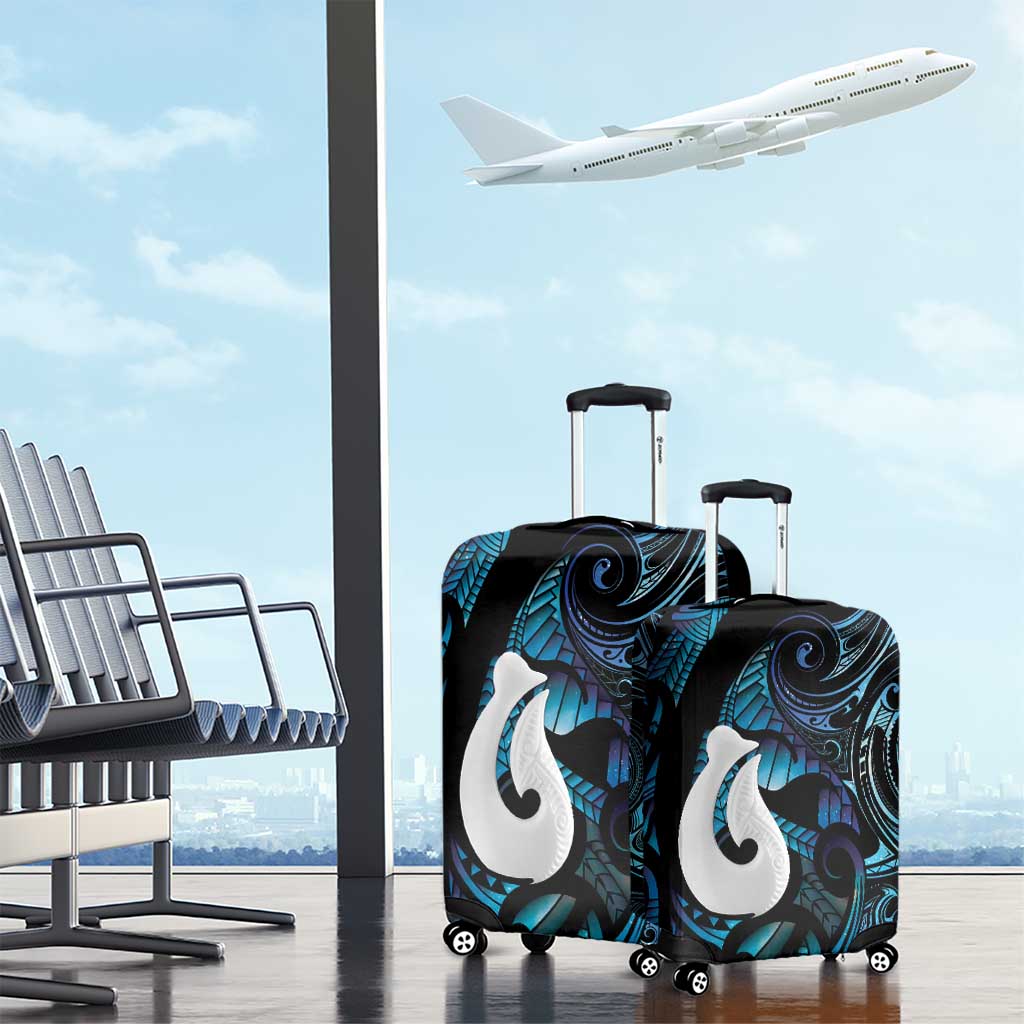 Hei Matau New Zealand Matariki Luggage Cover NZ Fish Hook Maori Art