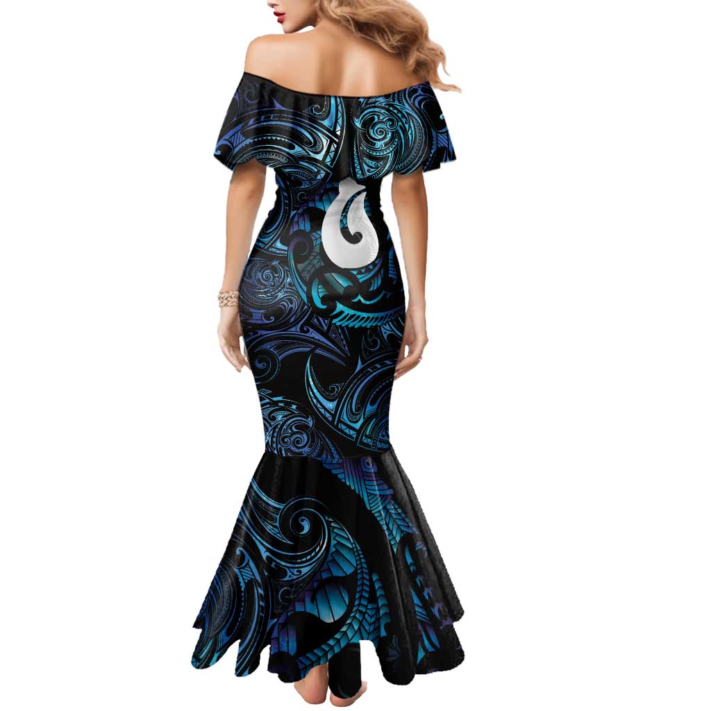 Hei Matau New Zealand Matariki Mermaid Dress NZ Fish Hook Maori Art
