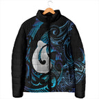 Hei Matau New Zealand Matariki Padded Jacket NZ Fish Hook Maori Art