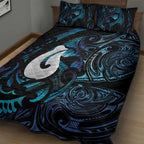 Hei Matau New Zealand Matariki Quilt Bed Set NZ Fish Hook Maori Art