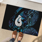 Hei Matau New Zealand Matariki Rubber Doormat NZ Fish Hook Maori Art