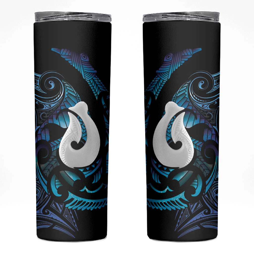 Hei Matau New Zealand Matariki Skinny Tumbler NZ Fish Hook Maori Art