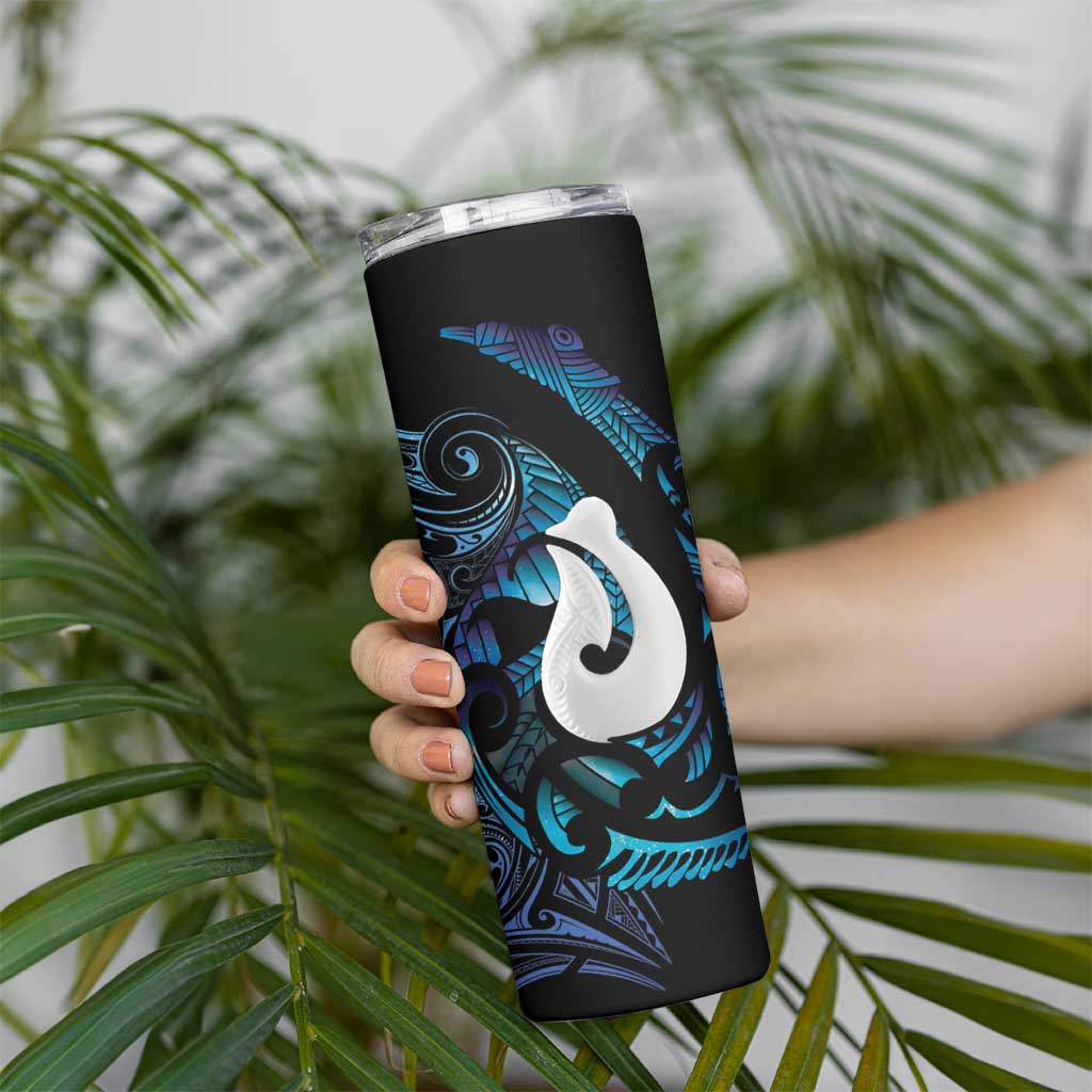 Hei Matau New Zealand Matariki Skinny Tumbler NZ Fish Hook Maori Art