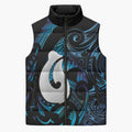 Hei Matau New Zealand Matariki Sleeveless Puffer Jacket NZ Fish Hook Maori Art
