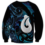 Hei Matau New Zealand Matariki Sweatshirt NZ Fish Hook Maori Art