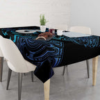Hei Matau New Zealand Matariki Tablecloth NZ Fish Hook Maori Art