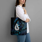 Hei Matau New Zealand Matariki Tote Bag NZ Fish Hook Maori Art