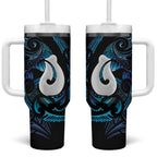Hei Matau New Zealand Matariki Tumbler With Handle NZ Fish Hook Maori Art
