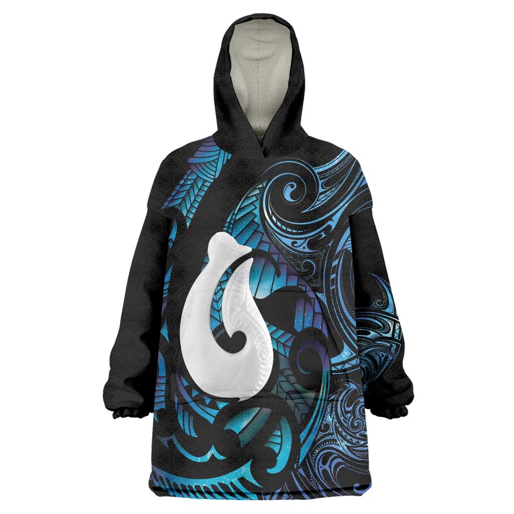 Hei Matau New Zealand Matariki Wearable Blanket Hoodie NZ Fish Hook Maori Art
