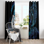 Hei Matau New Zealand Matariki Window Curtain NZ Fish Hook Maori Art